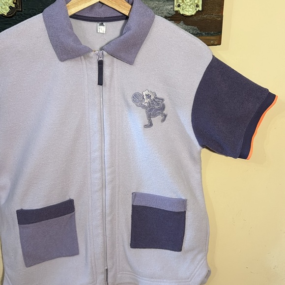 Adidas Purple Hoop York City Shooting Shirt Size Small - Picture 4 of 16